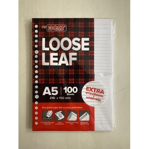 

Loose Leaf Kertas Binder File A5 100 Lembar Bergaris - Paperline / Big Boss MURAH!