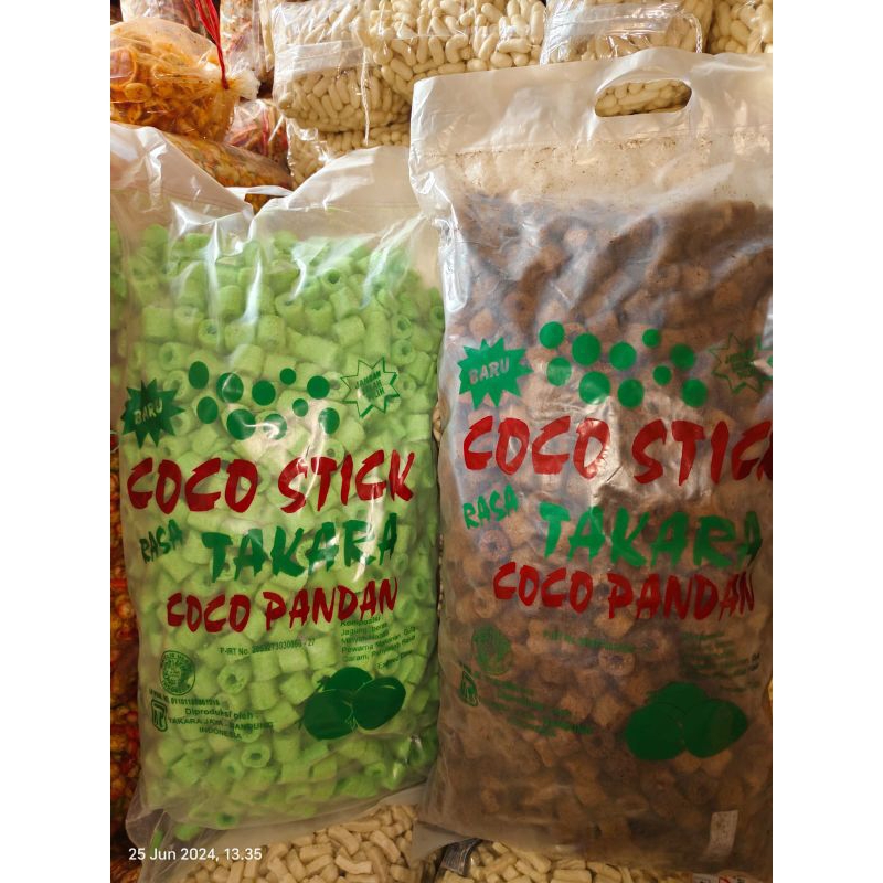 

Momogi Pendak / Coco stik / Cocostik / Takara / Coklat dan Pandan / Ready 80gr dan 200gr