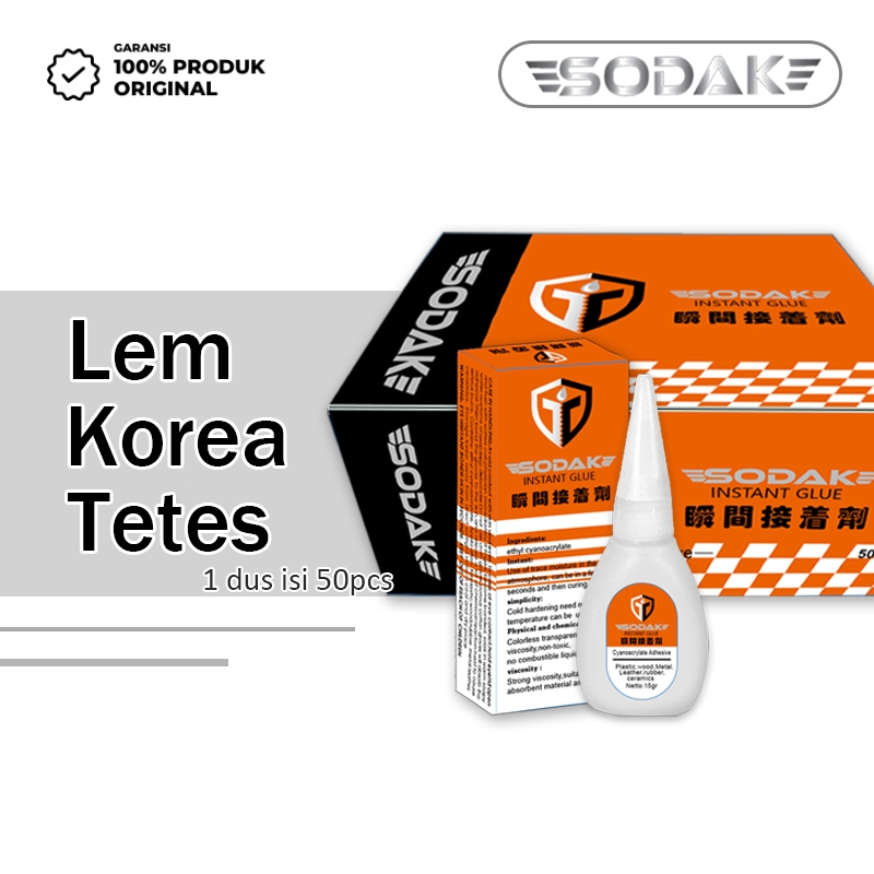 

Lem Tetes SODAK Ori Super Kuat 50pcs