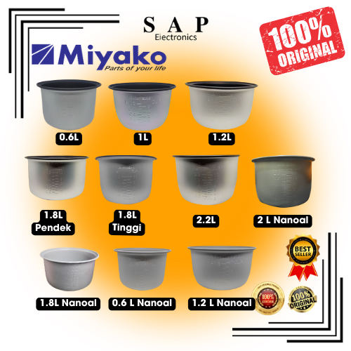 TERLARIS Panci Rice Cooker MIYAKO / Kukusan / MCM 606 / MCM 610 / MCM 612 / MCM 528 / MCM 507 / MCM