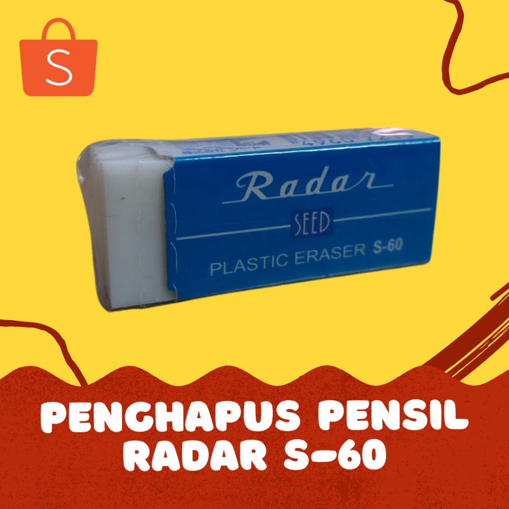 

Penghapus Pensil Radar Seed Plastic Eraser S-60