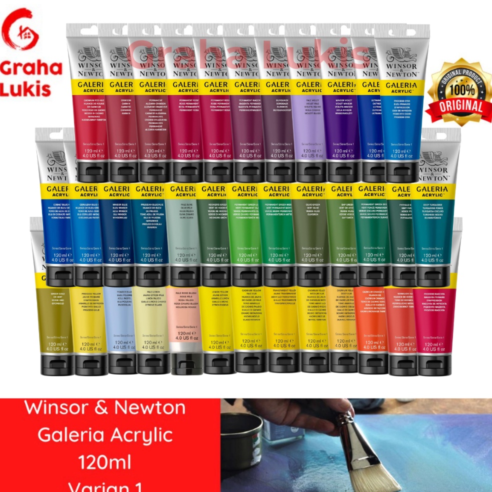 

KODE H38Z Galeria Acrylic Winsor Newton 12ml Varian 1 Cat Akrilik 12 ml
