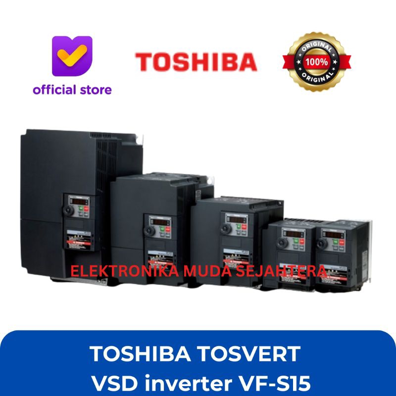 VFD INVERTER TOSHIBA 5.5KW / 7.5HP 220V VFS15-2055PM-W1