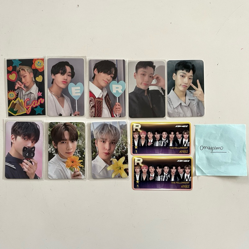 ATEEZ HONGJOONG SEONGHWA YUNHO YEOSANG SAN MINGI WOOYOUNG JONGHO PHOTOCARD BENEFIT PC POB ALBUM KPOP