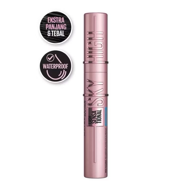 (ORIGINAL)MAYBELLINE LASH SENSATIONAL SKY HIGH MASCARA WATERPROOF | MAYBELLINE SKY HIGH MASCARA | MA
