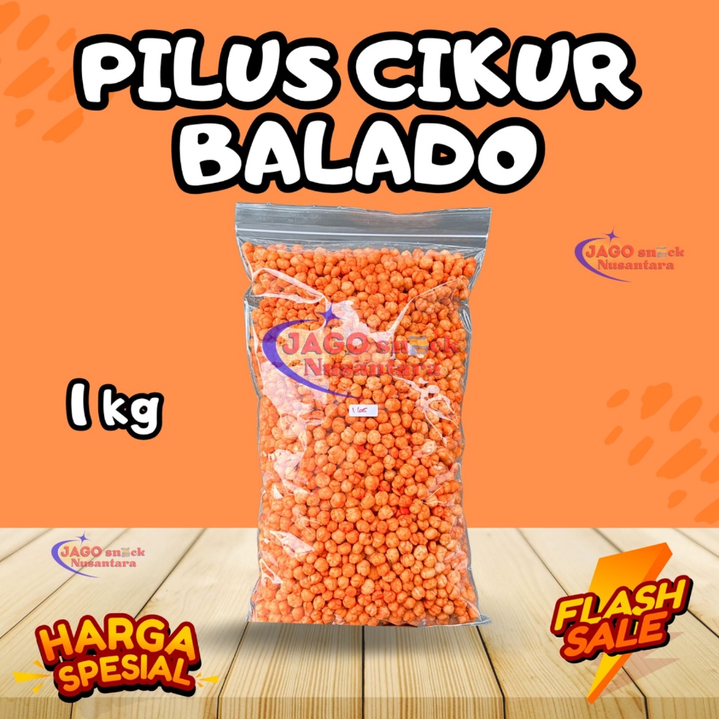 

Cemilan Pilus Cikur Balado 1KG Snack Siap Makan - Jago Snack Nusantara
