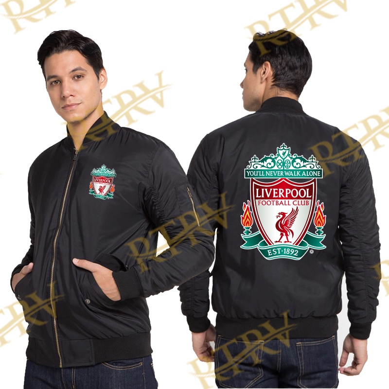 JAKET BOMBER LIVERPOOL  JAKET BOMBER PRIA LIVERPOOL