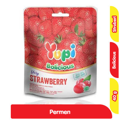 

Yupi Permen Gummy Bolicious Stroberi / Blackberry 40 gr