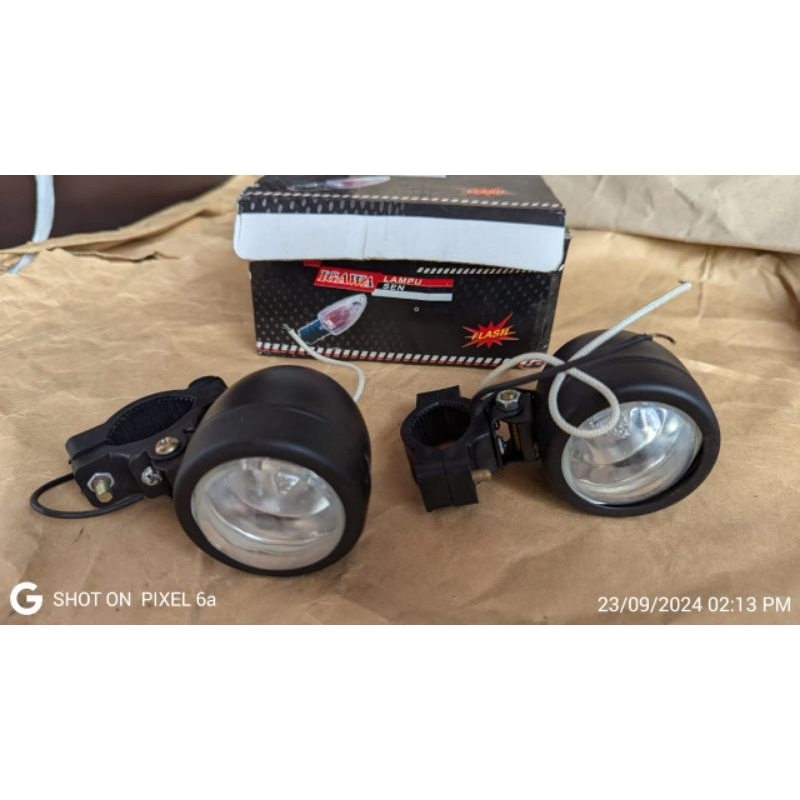 lampu tembak LED Bulat isi 2