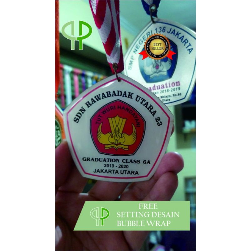 Medali akrilikgerindra • Medali akrilik wisuda • Medali kelulusan • Medali penghargaan • Medali Akri
