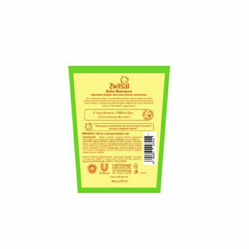 Zwitsal baby shampoo / zwitsal baby shampo 250ml