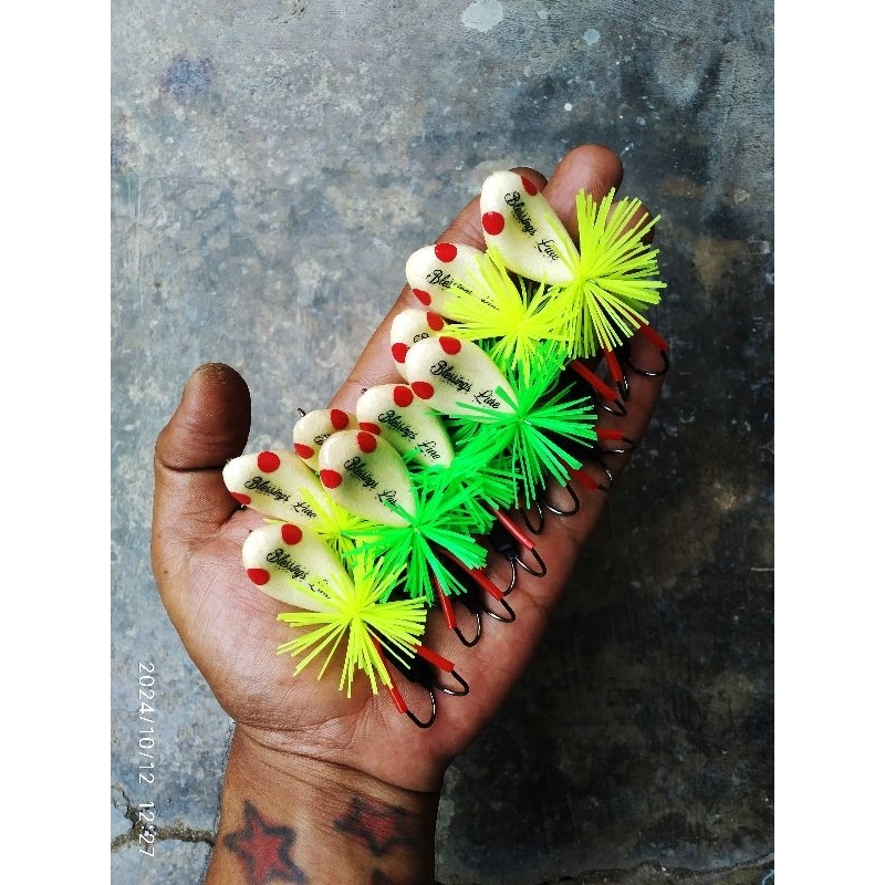 New Clasic lure Jump Frog Geol 3cm , warna original kayu umpan casting gabus