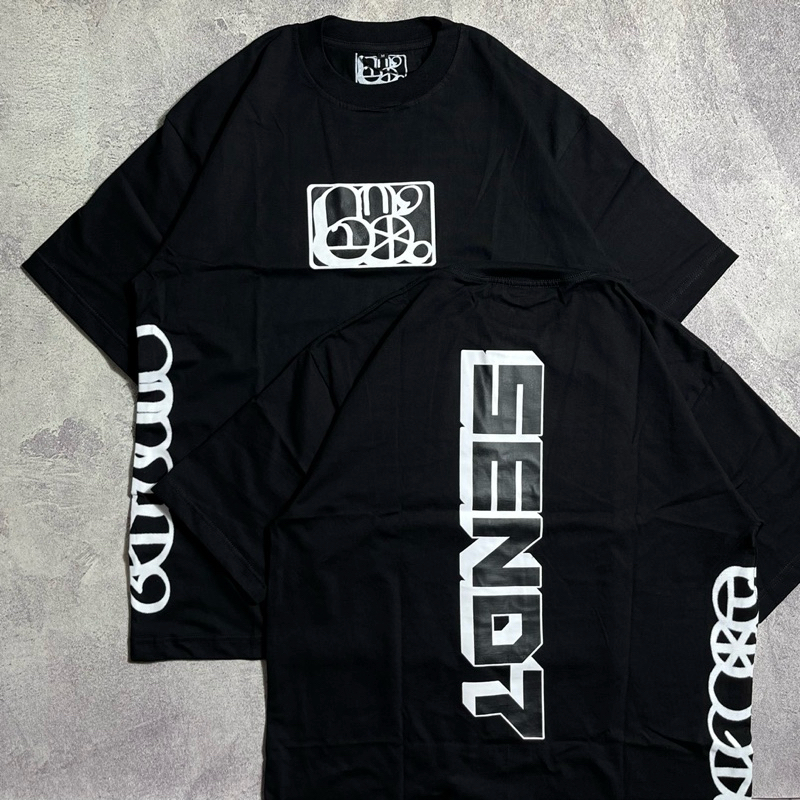 SNSCO TSHIRT SEND7 - S7 BLACK YELLOW STICKER TS Ukuran (S-3XL)