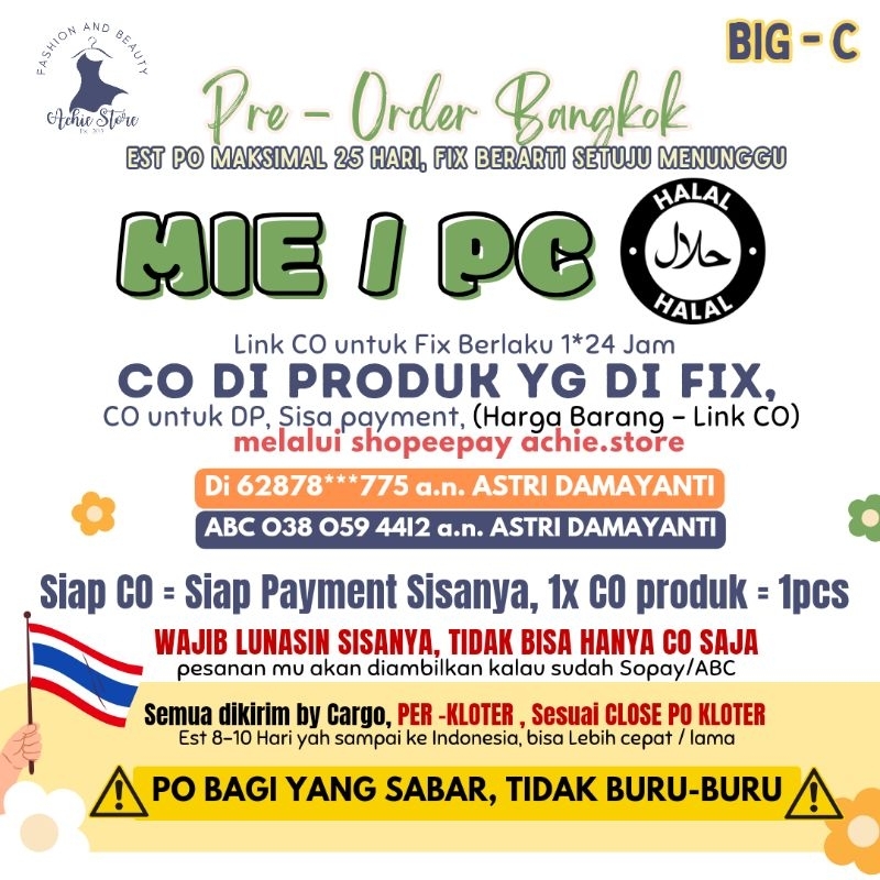 

MIE HALAL SATUAN BIG C