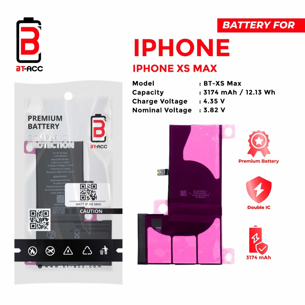 BT-ACC Battery Baterai Batre For Hp Iphone XS MAX Original