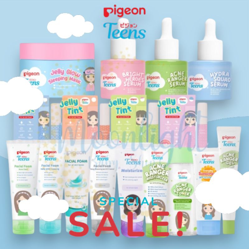 Pigeon Teens SERIES Facial Foam | Sabun Cuci Muka | Moisturizer | Bedak Wajah