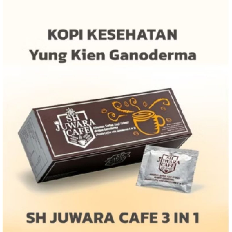 

KOPI JUWARA CAFE 3 IN 1 - silver - Kopi Lingzhi - kopi Ganoderma - Kopi CEO - kopi diet - (Tidak manis/Original) - KOPI SH JUWARA CAFE - Kopi Kesehatan - PROMO