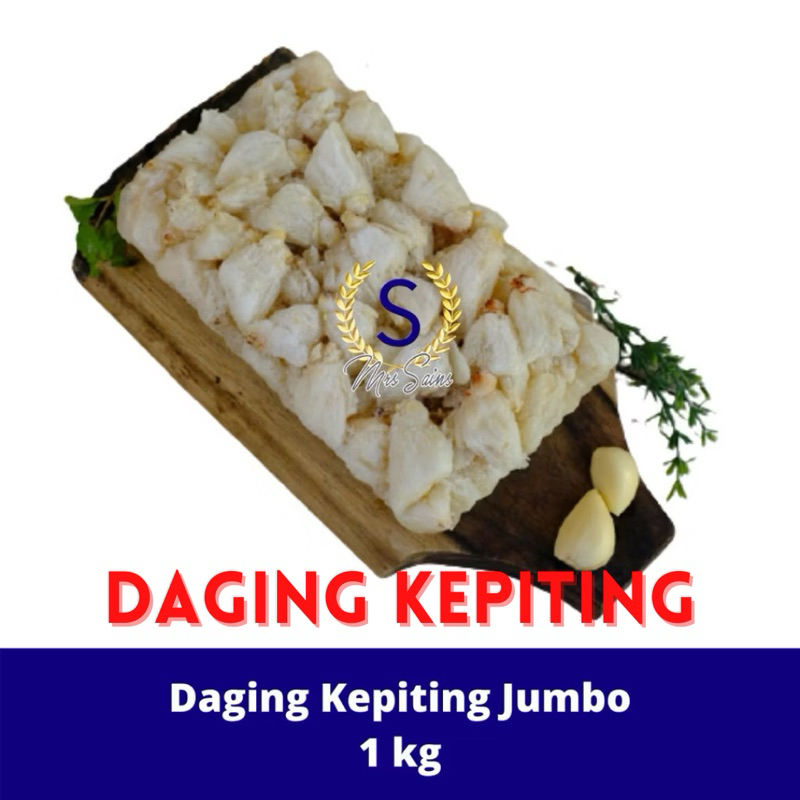 

DAGING Kepiting CRAB MEAT JUMBO[FROZEN FOOD SEAFOOD] Kupas 1Kg Praktis tanpa CANGKANG MRS.SAINS