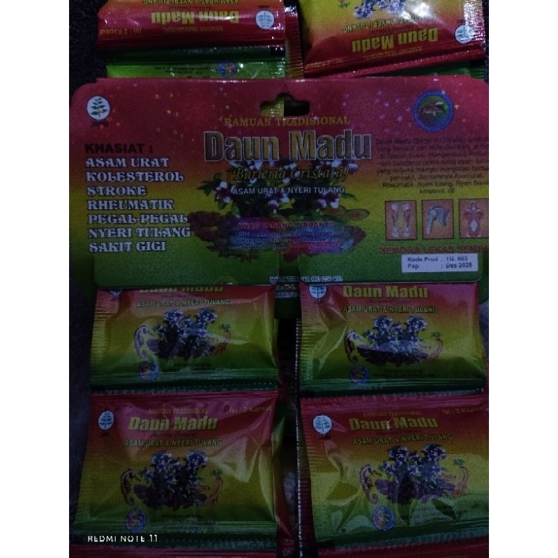 

DAUN MADU KAPSUL ORIGINAL HERBAL ASAM URAT