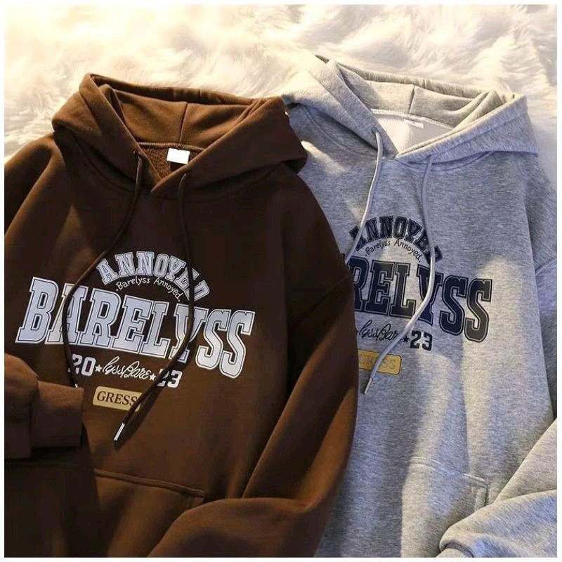 Jaket Hoodie Jumper Jumbo BARELYSS  Pria Wanita Sweatshirt Distro Keren Fleece Oversize Custom Simpl