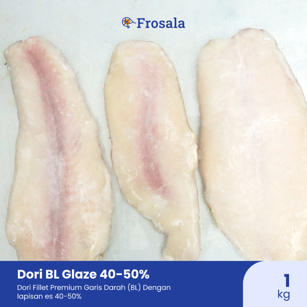 

Ikan Dori Fillet dengan Garis Darah (BL) Frosala Premium Frozen Beku kemasan 1 kg