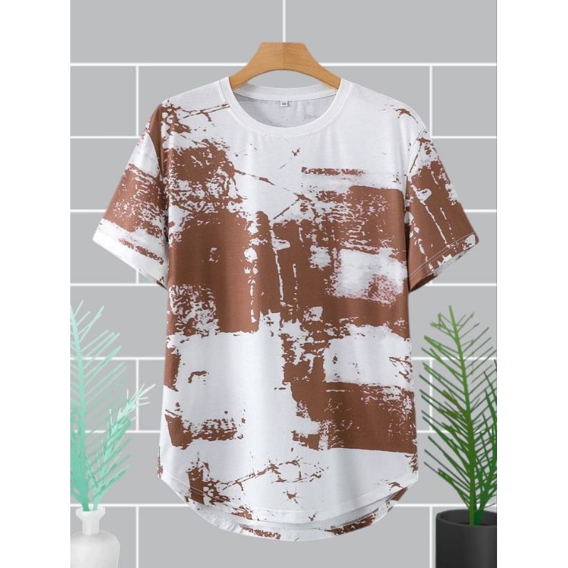 Kaos Distro Motif Full print / Kaos Printing / Baju Kaos Pria