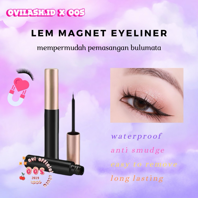 Ovilash Glue Magnet Bulu Mata | Lem Magnet Eyeliner Bulu Mata | Lem Bulu Mata Magnet Eyeliner