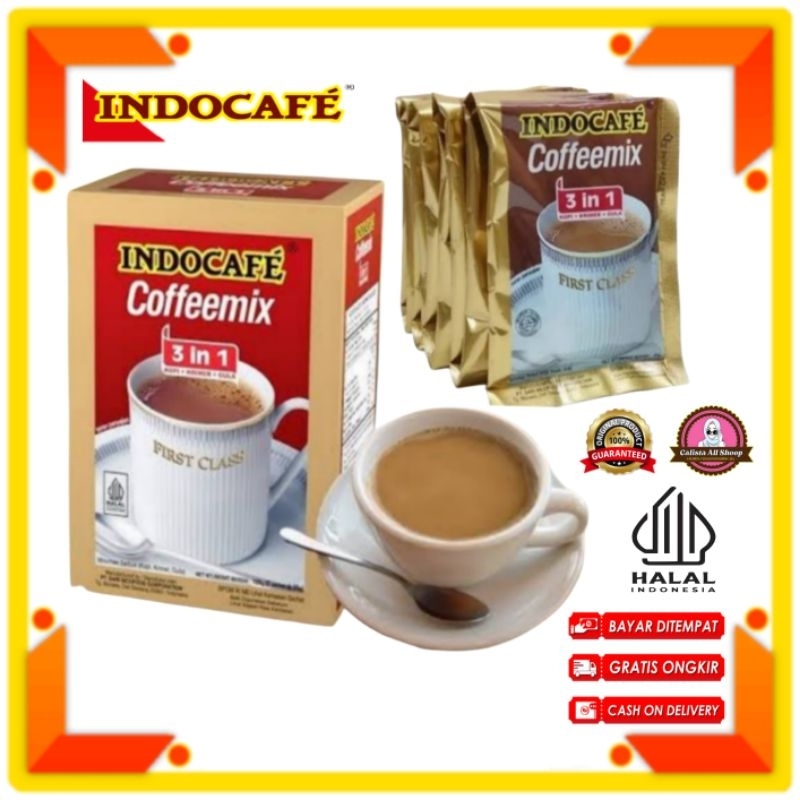 

Indocaffe Coffe Mix 1 Renceng Isi 10 Sachet