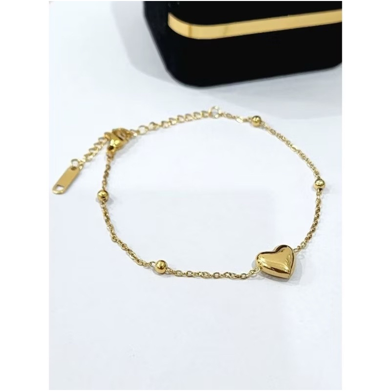 Gelang titanium bentuk love fashion kekinian