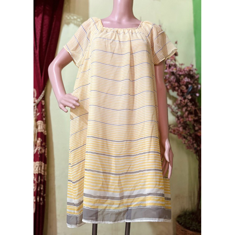 dress sifon vintage premium termurah daster kekinian korean look korean style daster pl dress pl