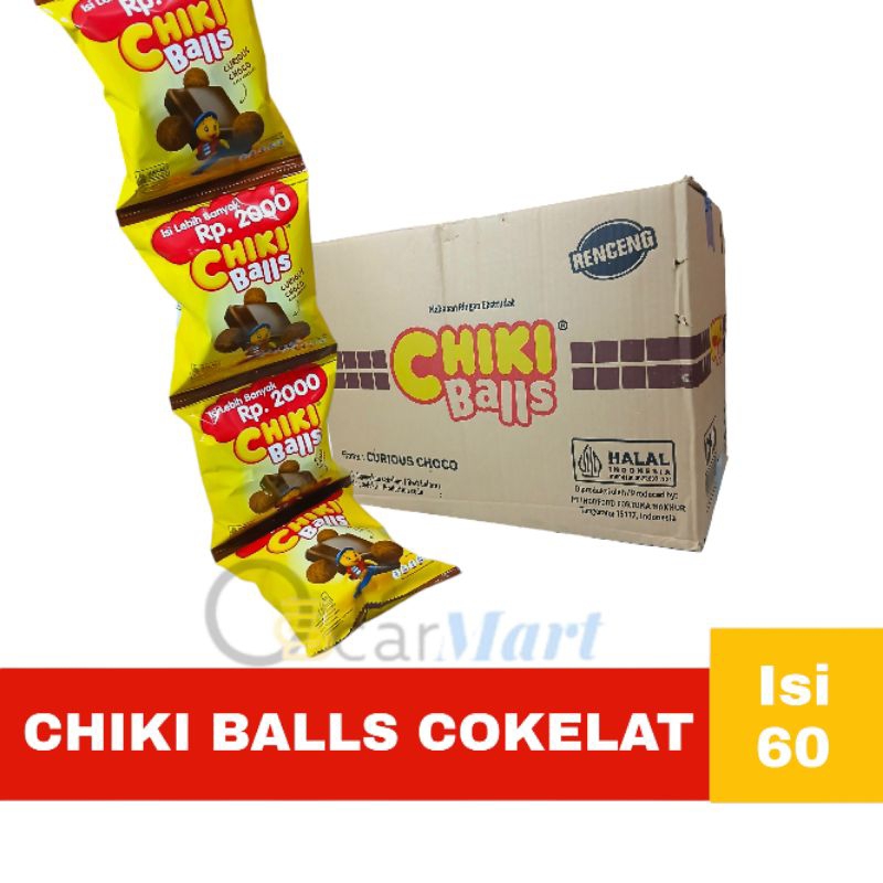 

CHIKI BALLS 1 Dus isi 60 Pack COKELAT