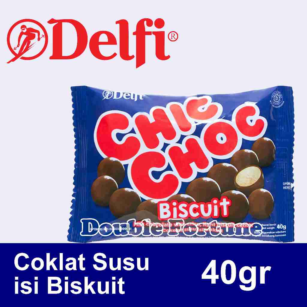 

DELFI CHIC CHOC CHOCOLATE BISCUIT 40gr SNACK COKLAT