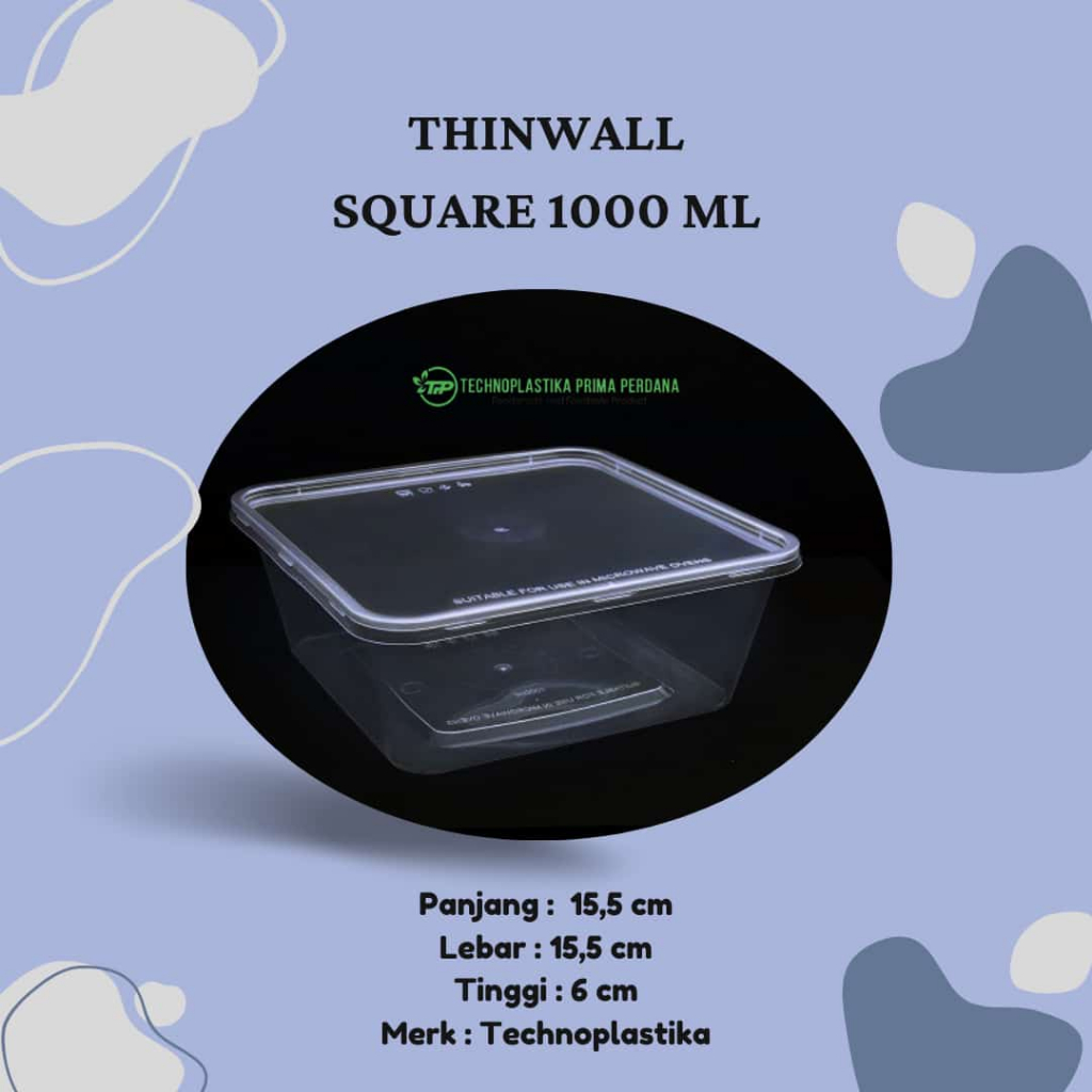 Thinwall Square 1000ml Technoplastika