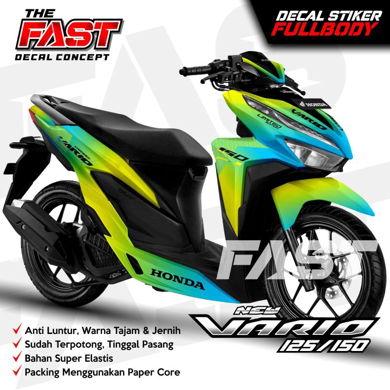 ⭐⭐⭐⭐⭐Decal Vario 125/150 New Full body Sticker Vario 125/150 NEW Full Body Modifikasi motor Honda Va