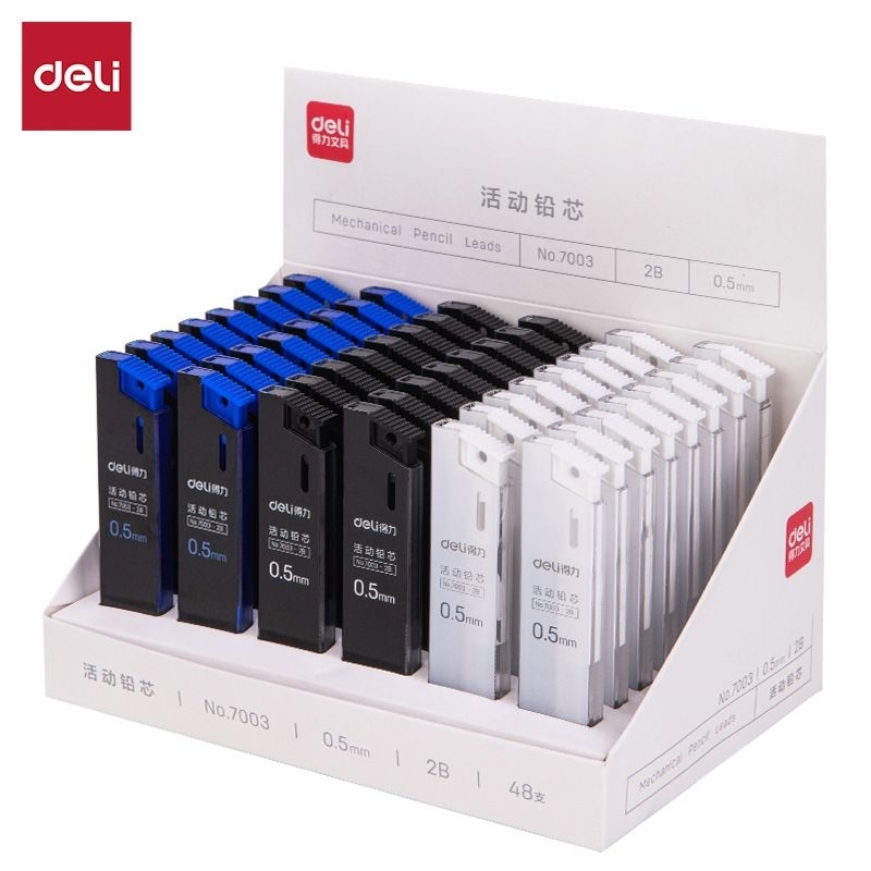 

Deli isi pensil mekanik mechanical pencil lead 2B