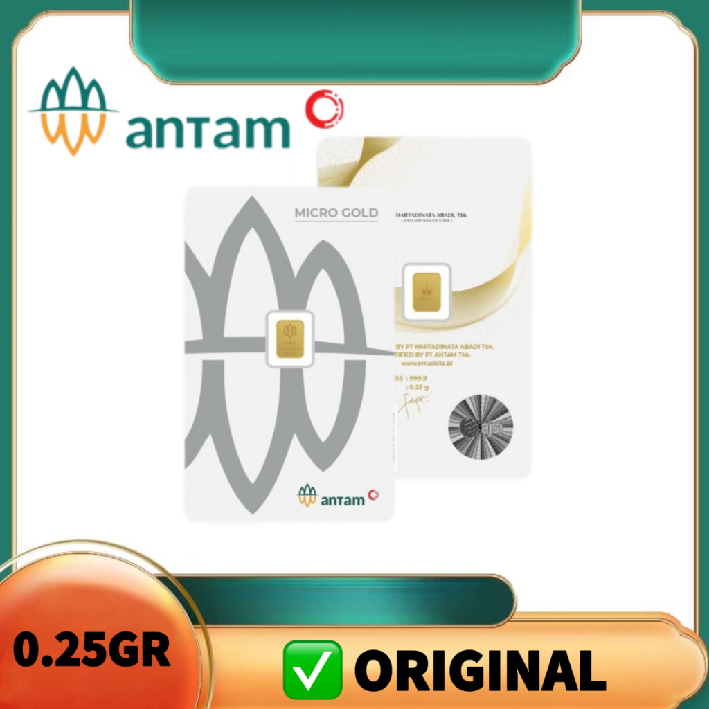 Gold Logam Mulia Antam Press ( LM ) 0.25GR 0.25Gram stok