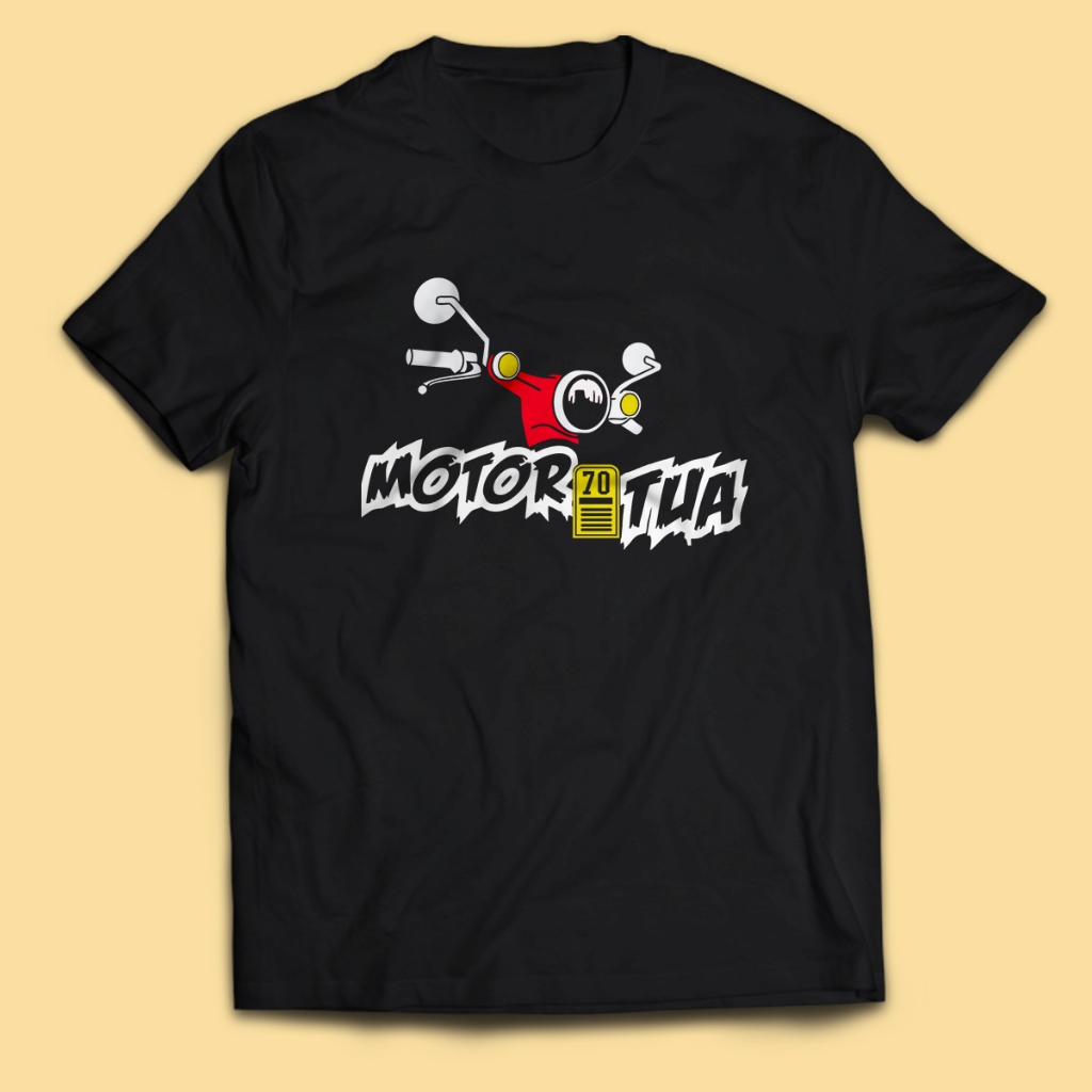 Kaos Pria Otomotif MOTOR TUA C70 Dewasa Baju Atasan Unisex PakeKaos