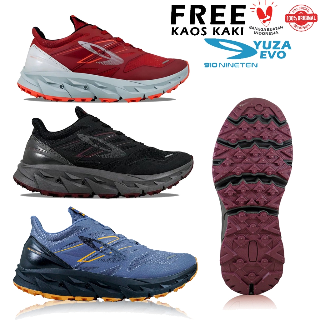 Sepatu Running Trail  910 Nineten Yuza Evo Original Sepatu Trail Runing 910 Nineten Yuza Sepatu Outd