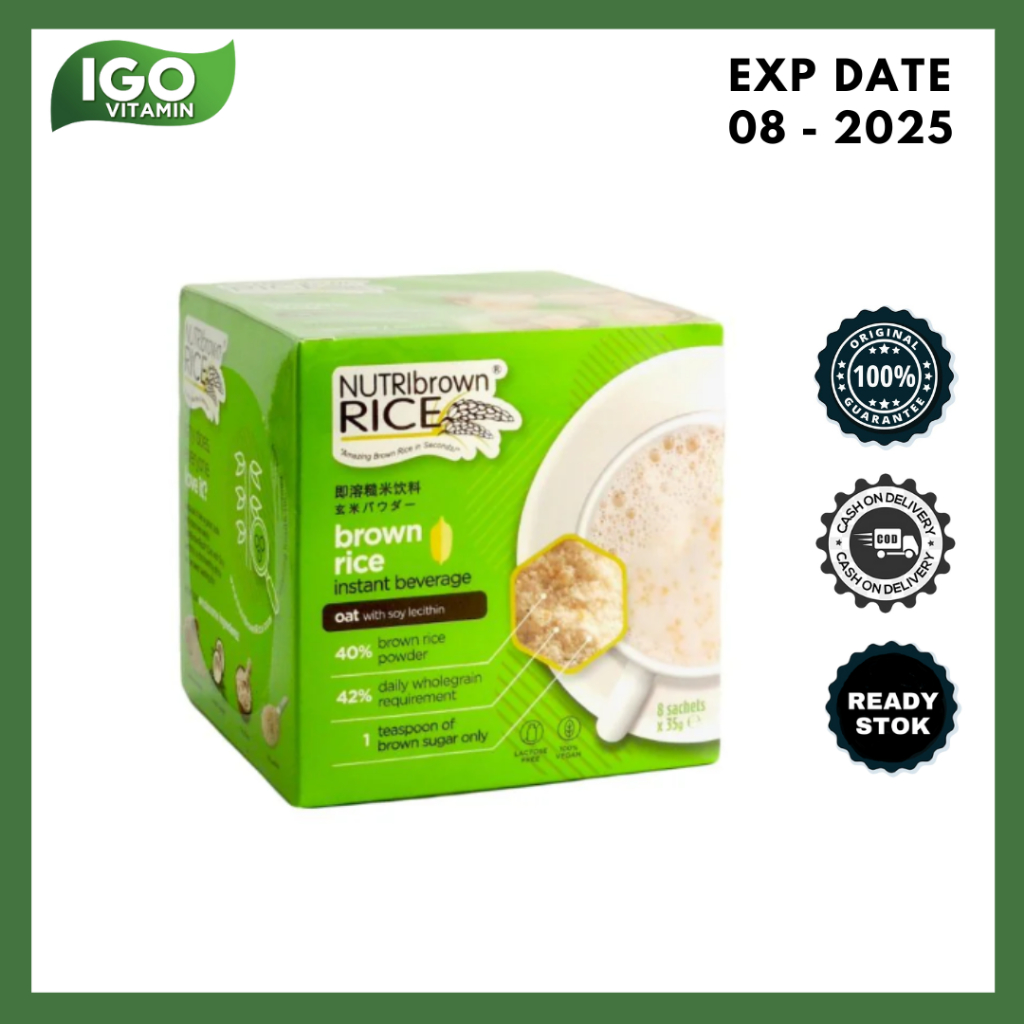 

Nutribrownrice Oat With Soy Lecithin 35G X 8 Sachet