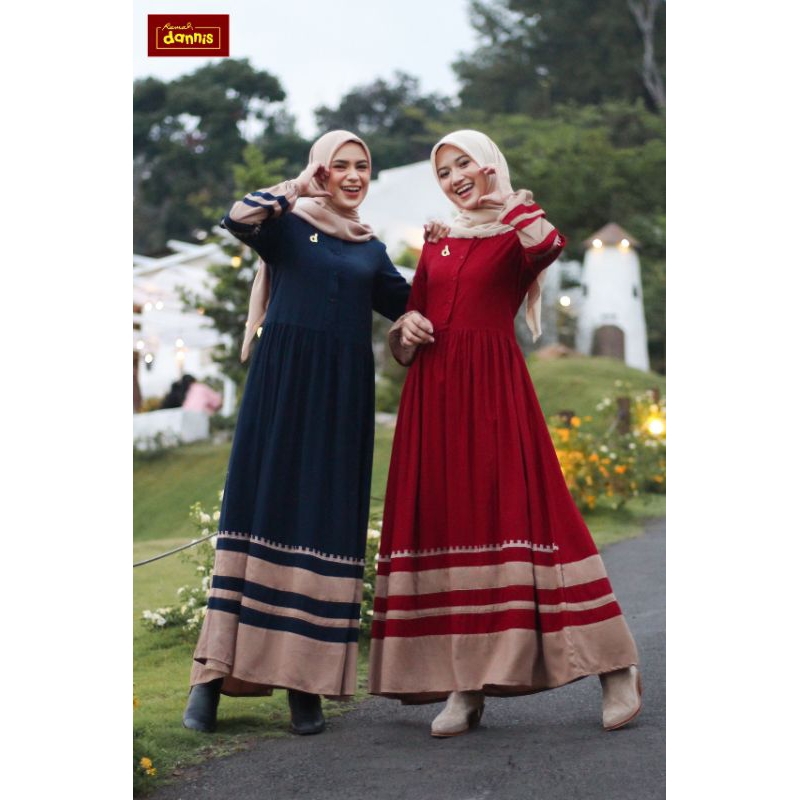 SALE Ready Abaya rayon wanita dewasa A240703 by Dannis Collection