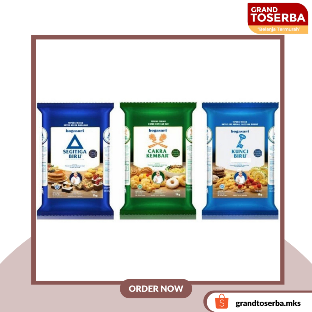 

TERIGU BOGASARI KUNCI BIRU, SEGITIGA BIRU, CAKRA KEMBAR 1KG
