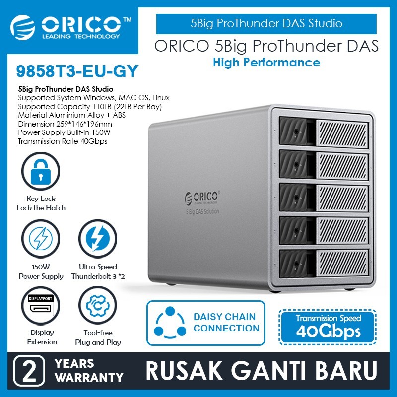 ORICO Big RAID / Pro RAID DAS Solution / DAS Studio / ProThunder 2bay 4bay 5bay MultiBay HDD Enclosu