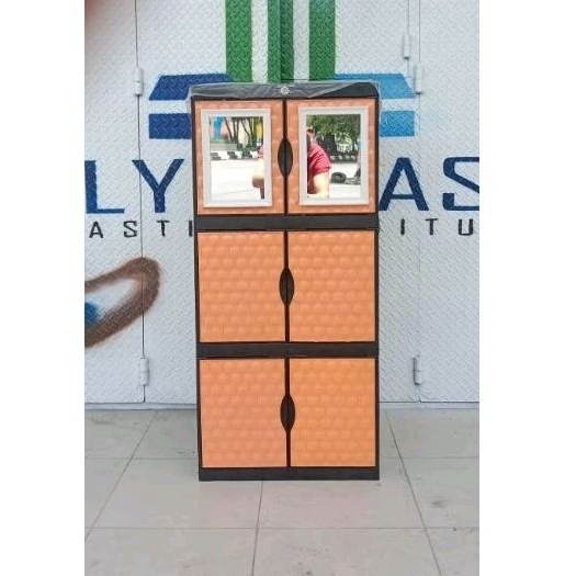 Lemari Plastik/Lemari PlastIk Mini/Lemari brio mini 3,4,cermin tanpa kunci