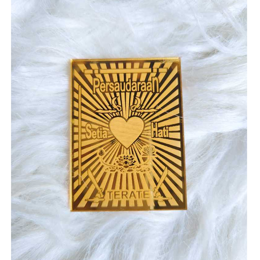 logo PSHT kotak persegi lambang hati bersinar cahaya persaudaraan pencak silat setia hati terate ter