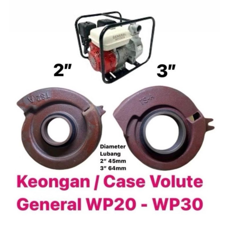 Keongan / Case Volute Pompa General Wp20 Wp30