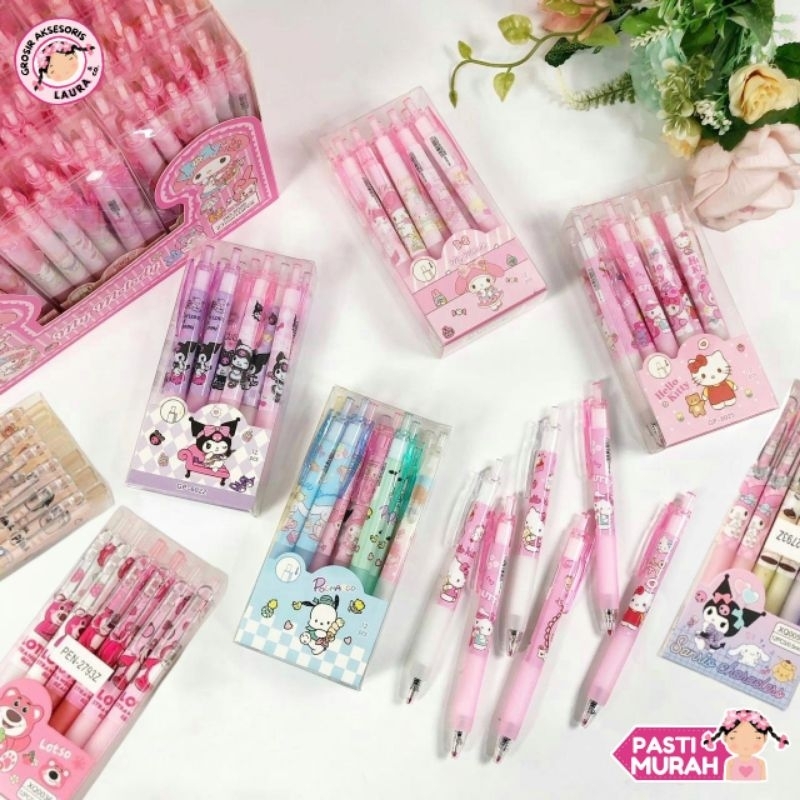 

Bolpoin Pulpen Gel 112pc Tizo / Zhi Xin Gel Skateboard Pen Squid game Pena Grosir Lusinan