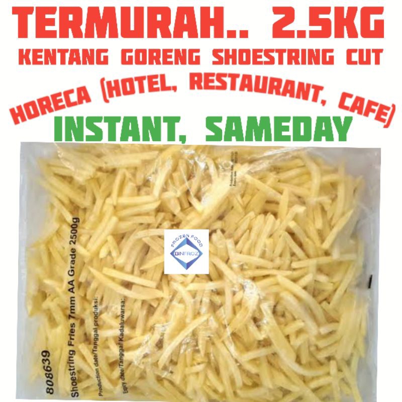 

KENTANG SHOESTRING FROZEN GORENG BEKU FRENCH FRIES AVIKO FROZENLAND McCain POTATO FOOD