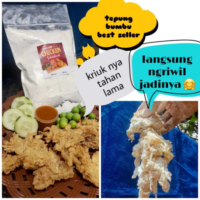 

TEPUNG BUMBU FRIED CHIKEN 500GR | SIAP PAKAI | Salma Olshoop Kdr