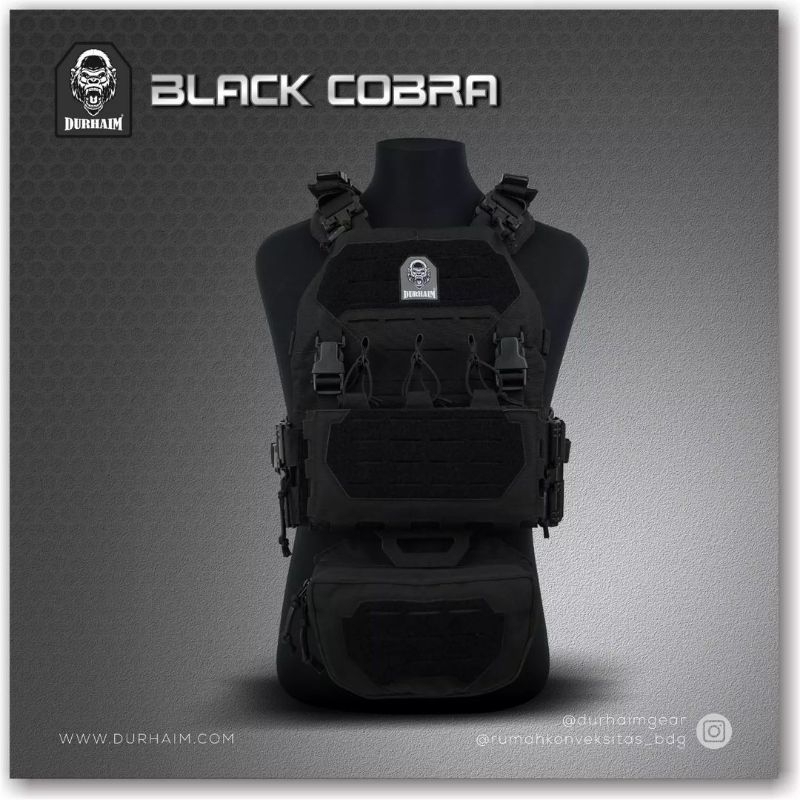Body Vest Durhaim Black Cobra