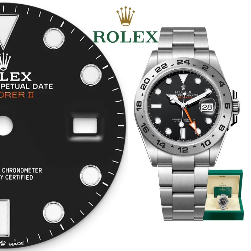 【100% ASLI】Jam Tangan Rolex Pria Penjelajah Seri  M226570-0002 Dial 42mm emas 18K Gold Teflon materi
